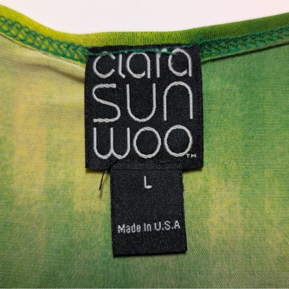 Clara Sunwoo 2 piece Tunic and Tank Top Set Large Art to Wear Lagenlook Artsy - Picture 5 of 13